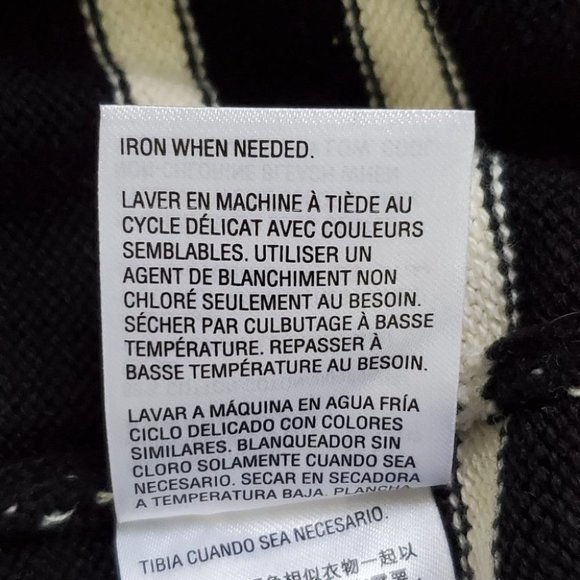 Charter Club Black Cream Striped Pullover Sweater NEW NWT Size S - Picture 12 of 15